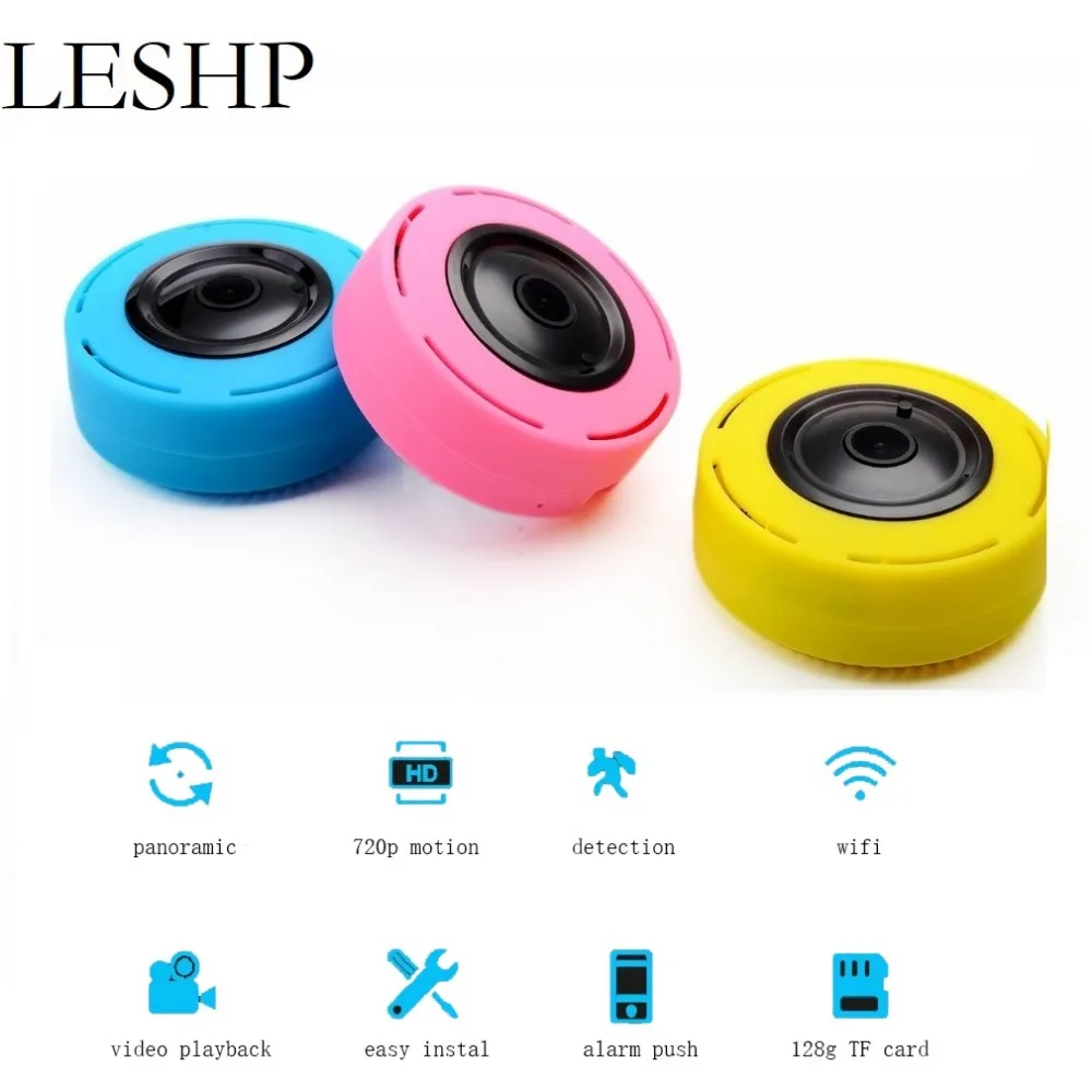 

LESHP Mini Panoramic Camera HD Smart Wireless Baby Monitoring Household P2P WIFI Network Camera Support 128G TF Card For Home