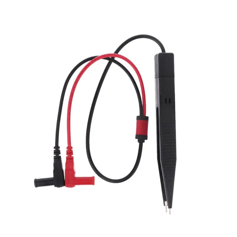 

OOTDTY SMT SMD Chip Test Clip Lead Probe Multimeter Meter Tweezer Capacitor Resistance