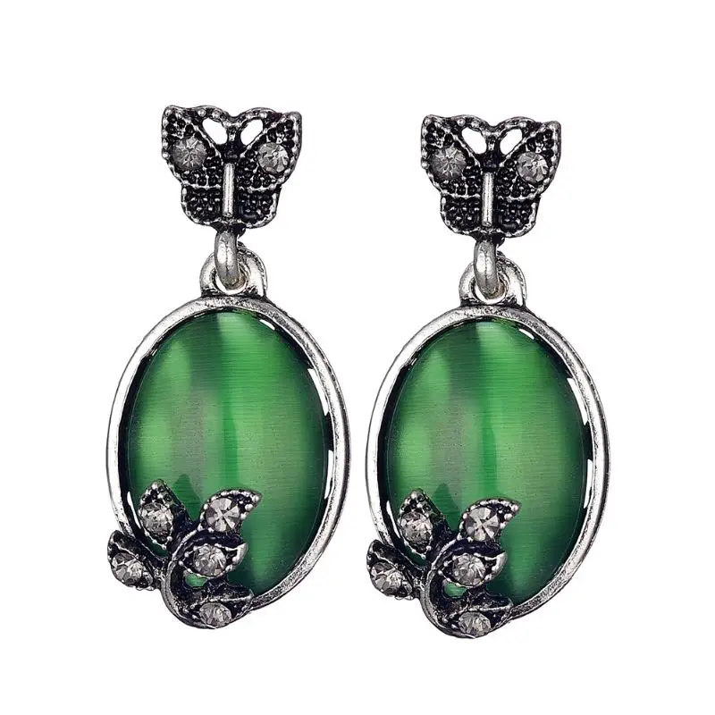 Download Green Crystal Dangle Earrings Fashion Jewelry Elegant ...