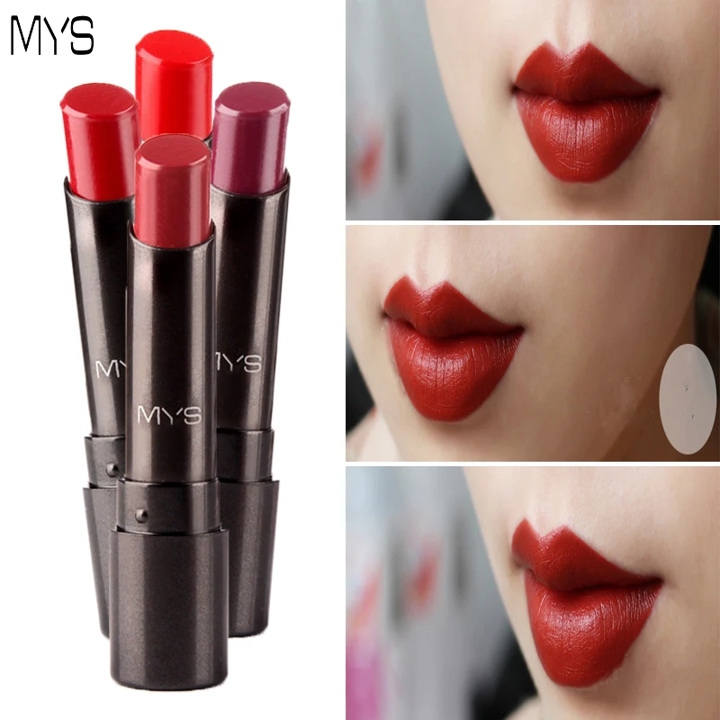 

2016 New Arrival MYS brand beauty ruby woo chili matte lipstick long lasting tint lips cosmetics lipgloss makeup batom for lip