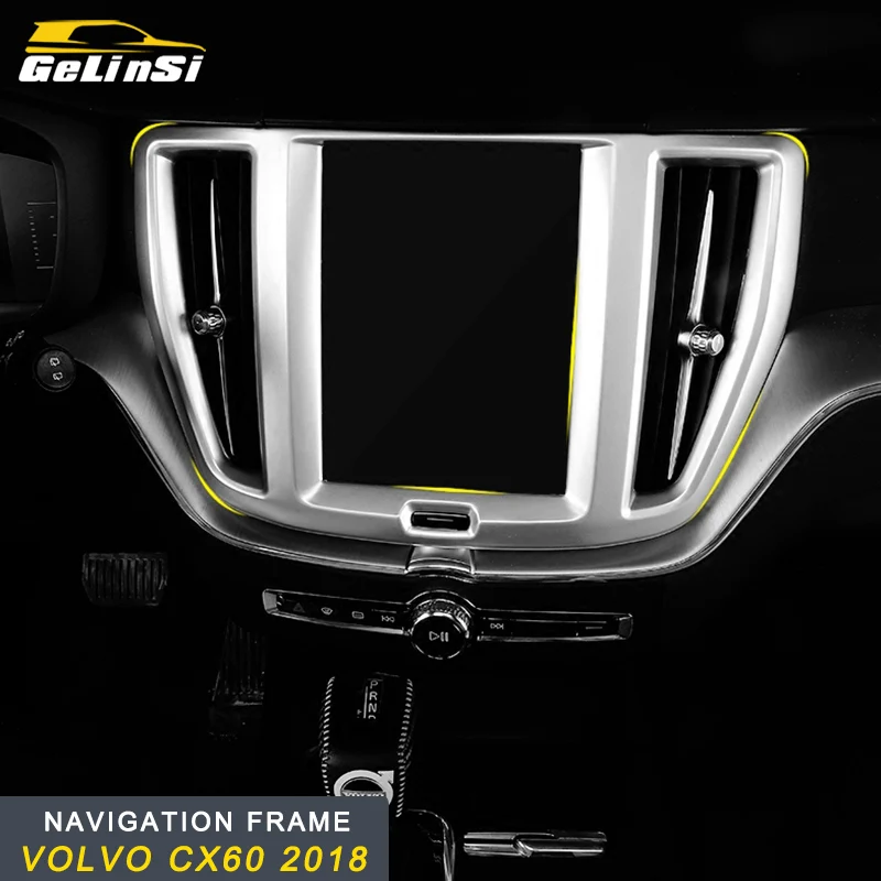 

GELINSI Auto Car navigation frame trim cover sticker accessories For Volvo CX60 2018