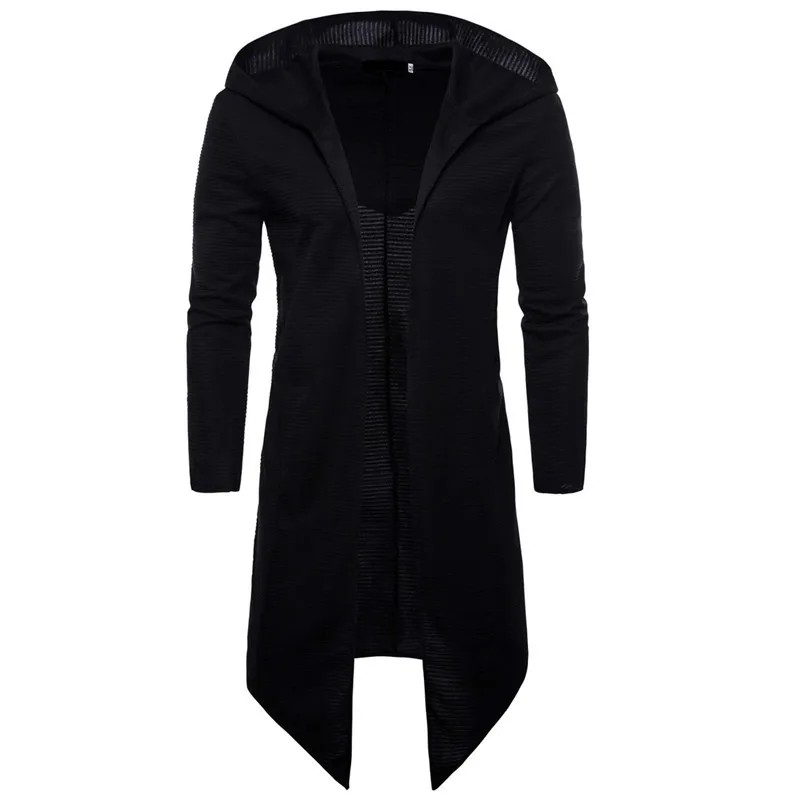 Black Mens Cape Long Trench Coat Men Cardigan Windbreaker Mens Overcoat Trenchcoat Slim Hooded Jacket Male Plus Size 6XL Black Mens Cape Long Trench Coat Men Cardigan Windbreaker Mens Overcoat Trenchcoat Slim Hooded Jacket Male Plus Size 6XL
