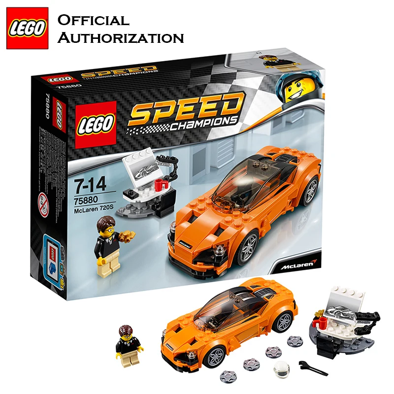 LEGO Bricks DIY Toys Self-Locking Building Blocks Mclaren 720s Super Car Lego Toy For Children Speed Champions Series Brinquedos