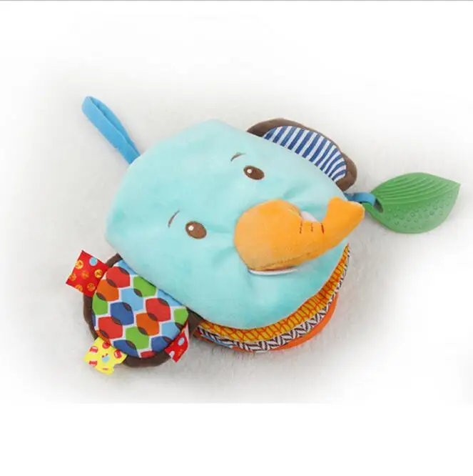 Baby Toys Mother-to-Child Interaction Soothing Toys Cute Elephant Animal Puppet Cloth Book
