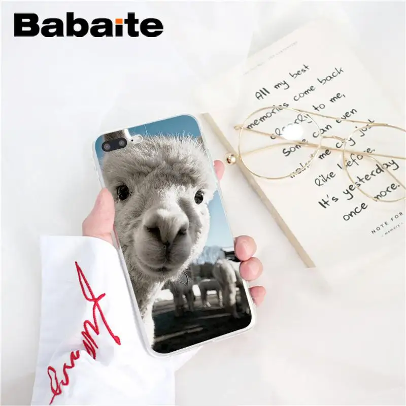 Babaite Lama Llama Alpacas животный черный мягкий чехол для телефона из ТПУ чехол для iPhone 8 7 6 6S Plus X XS MAX 5 5S SE XR 10 Fundas Capa - Цвет: A3