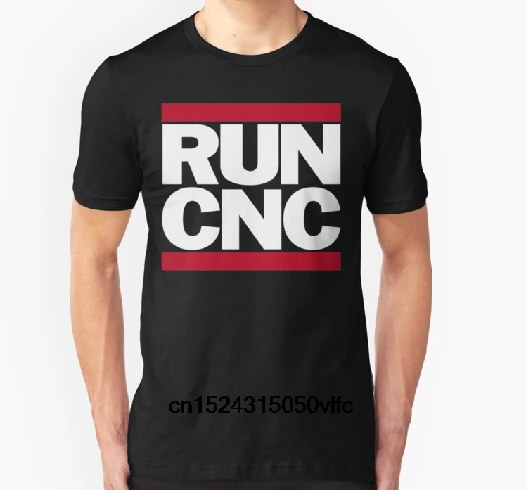 

Fashion Cool Men T shirt Women Funny tshirt RUN CNC Customized Printed T-Shirt