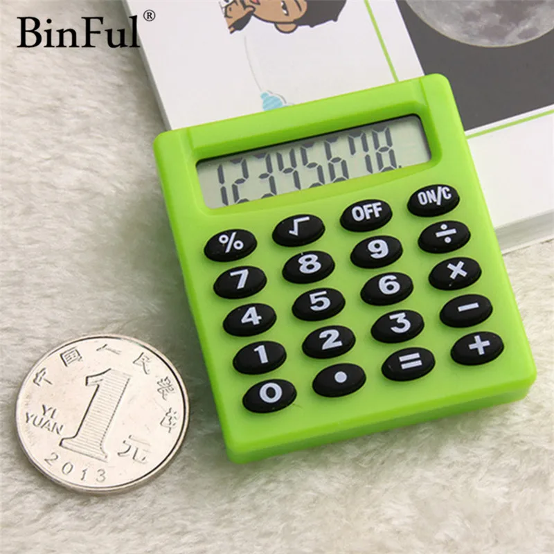 Binful супер мини конфеты цвет калькулятор Функция studentds офис коллекции калькулятор новинка подарки 45*50 мм Размеры