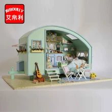 Время путешествие Дом DIY 3D Деревянный кукольный домик декорация ручной работы детская игрушка с мебели для подарка на день рождения