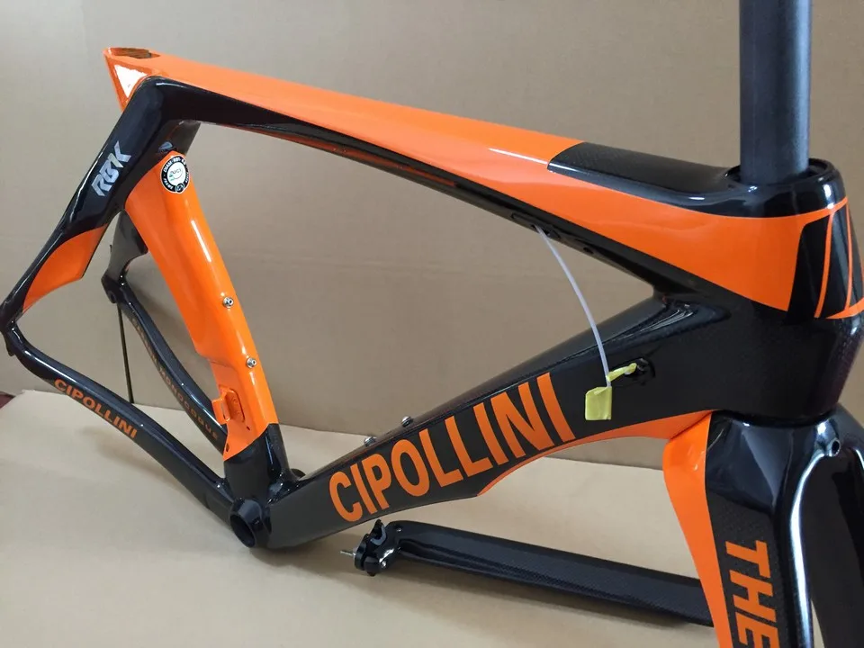 Оранжевый Cipollini RB1K THE ONE блестящая карбоновая рама для дорожного велосипеда 3 K/1 K