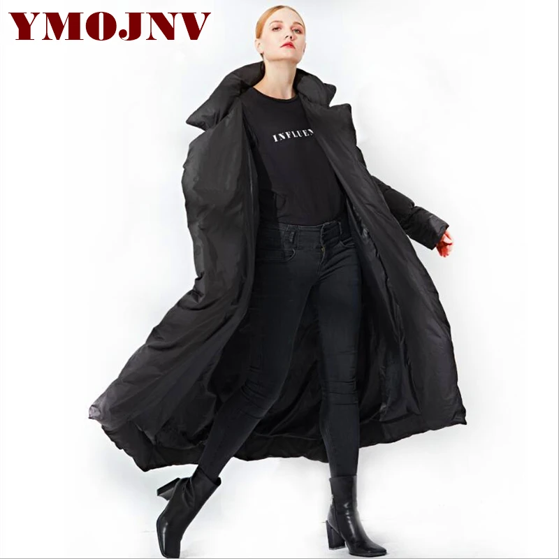 YMOJNV модная новая коллекция зимнее пальто для женщин X long пуховая Парка женская