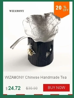 Big Sale WIZAMONY Chinese yixing Purple Clay cinnabar Drawing tea set Peanut Fortune Home Decoration Tea Pet good luck wealth