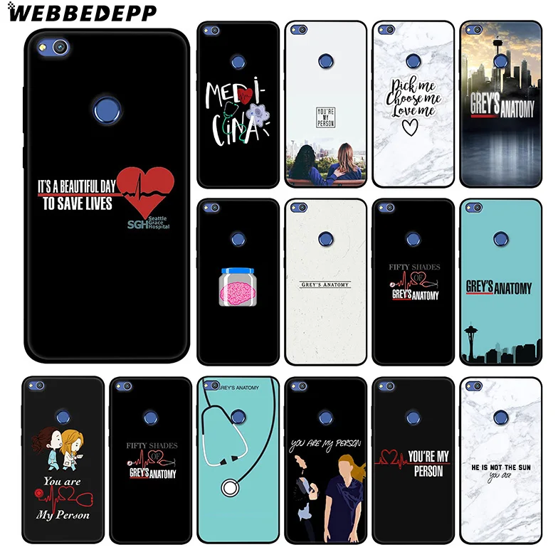 WEBBEDEPP You're My Person Greys анатомический Мягкий силиконовый чехол для Huawei Honor Mate 20 10 8X 8C 8