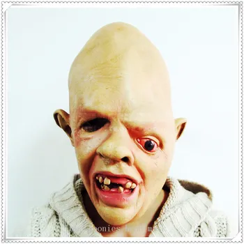 

Super Horror Halloween Cosplay Ugly swollen eye weird face zombie scary mask new latex sloth goonies mask in stock Free shipping