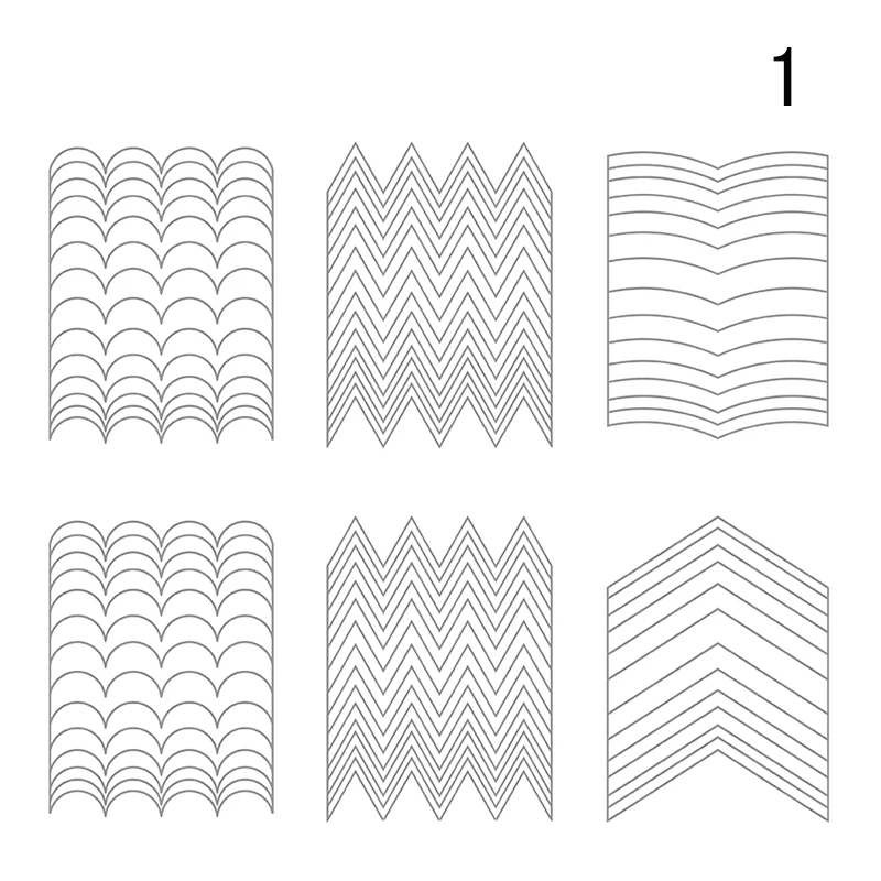 12 листов, наклейки для ногтей, Геометрические полосы, французские завитки, искусство для ногтей, винилы, круг, звезды, сердце, трафарет для маникюра, советы, руководство, украшение