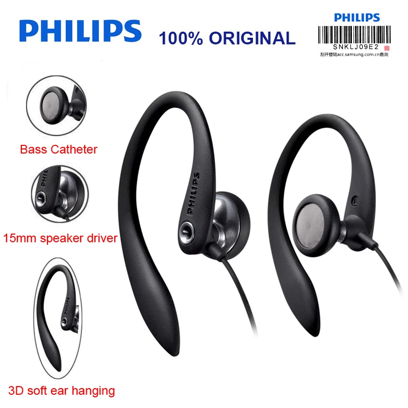 

Philips SHS3300 Ear Hanging Type Headphones Sport Headsets with Noise Reduction Function for Xiaomi MP3 Official Certification