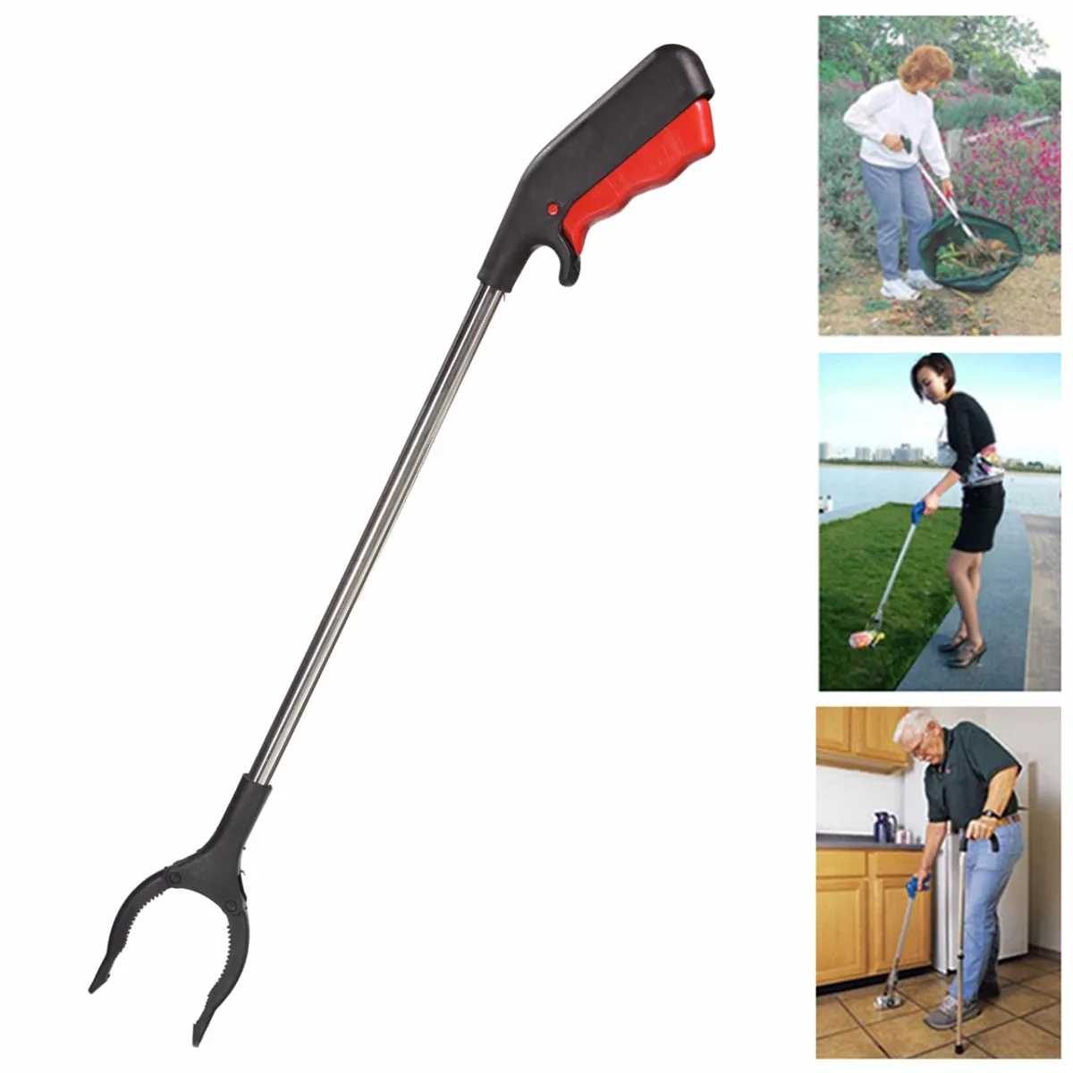 

Light Weight Easy Reach Extender Trash Litter Rubbish Pick Up Tool Stick Grabber