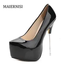 fashion beautiful women shoes high heel 16 cm red bottoms waterproof ultra heels with soles women