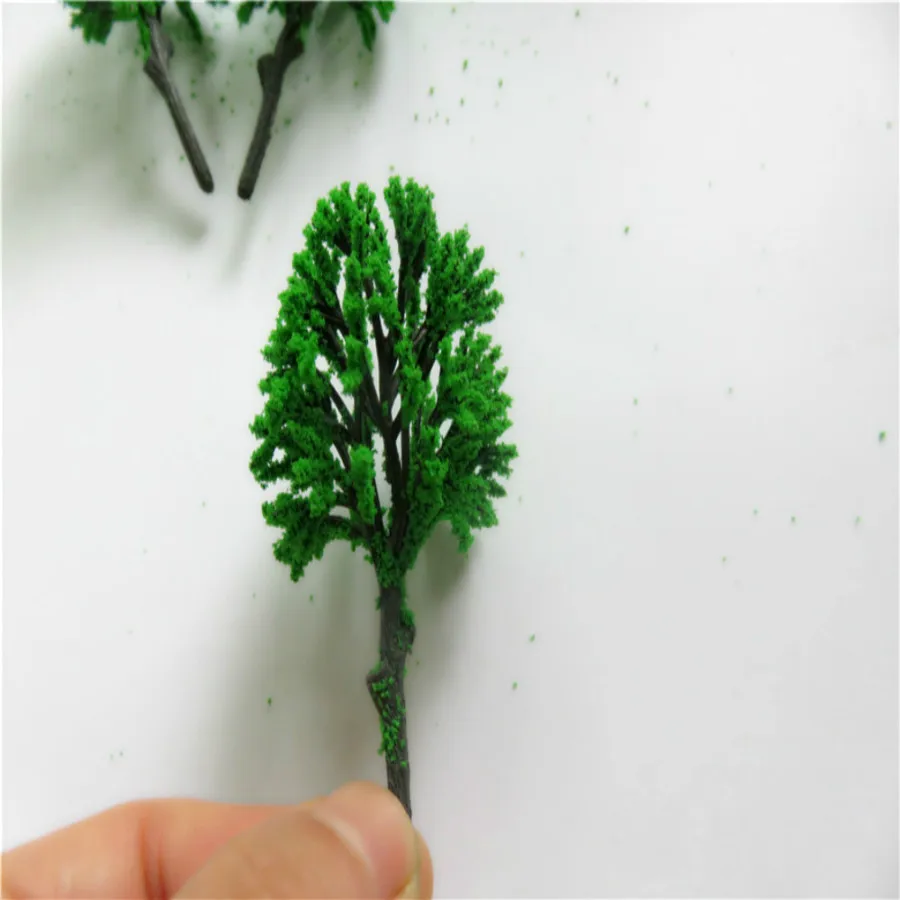 new architecture 3d scale artificial plastic model  green tree  layout21