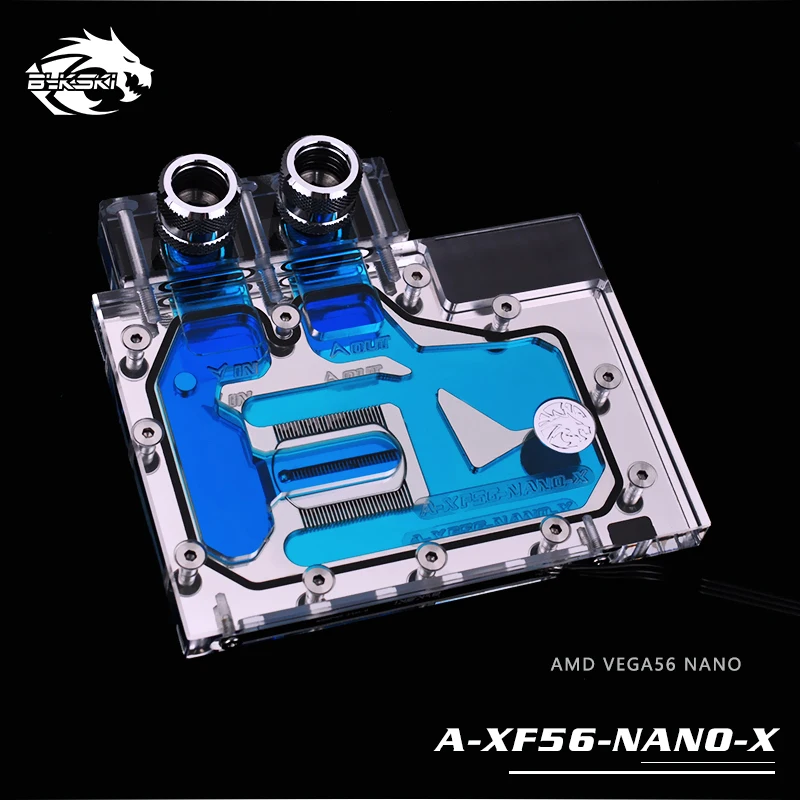 Bykski водоблок для AMD XFX VEGA56 NANO/SAPPHIRE PULSE Radeon RX Vega56 8 г HBM2/полное покрытие GPU медный радиаторный блок