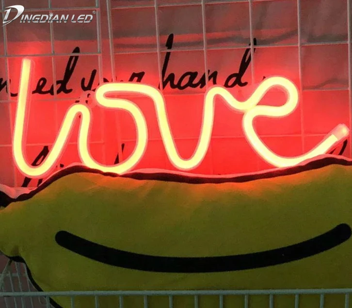 

USB Creative Rainbow Led Neon Light Sign for Holiday Xmas Party Battery Wedding Decorations Kids Room Home Decor Flamingo