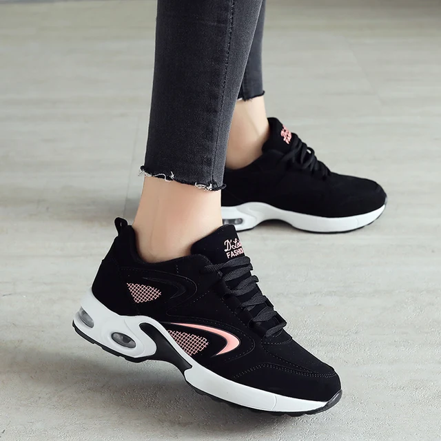 New Designer sneakers women Running Shoes Leather Outdoor Cushion Sport Gym Shoes Woman ...