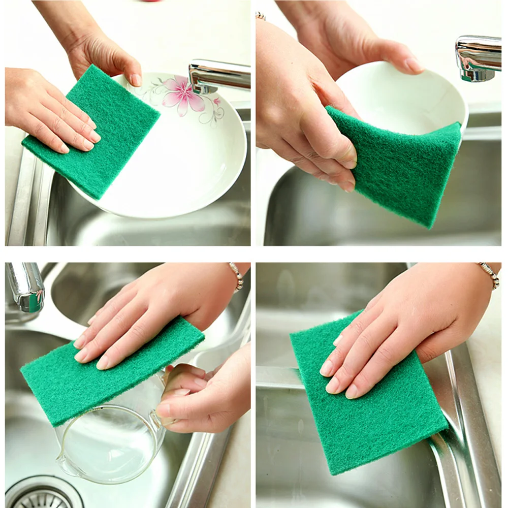Hilife 10 шт./компл. Высокоэффективная шлифовальная подушечка сильные обеззараживающие вещества блюдо полотенца салфетка для мытья посуды Кухня тряпки