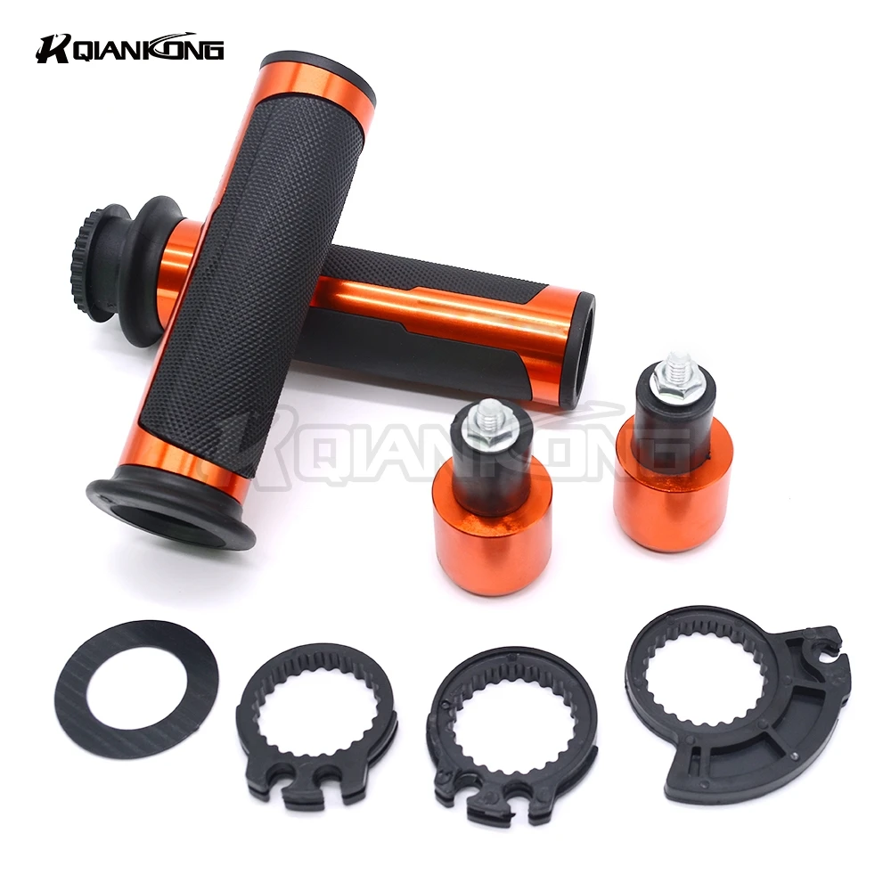 R QIANKONG 7/8 22mm Handlebar Sport Bike Motor Rubber Gel Hand Grips KTM Duke 125 Duke 200 Duke 390 Duke 690 RC 125 200 390 PCX