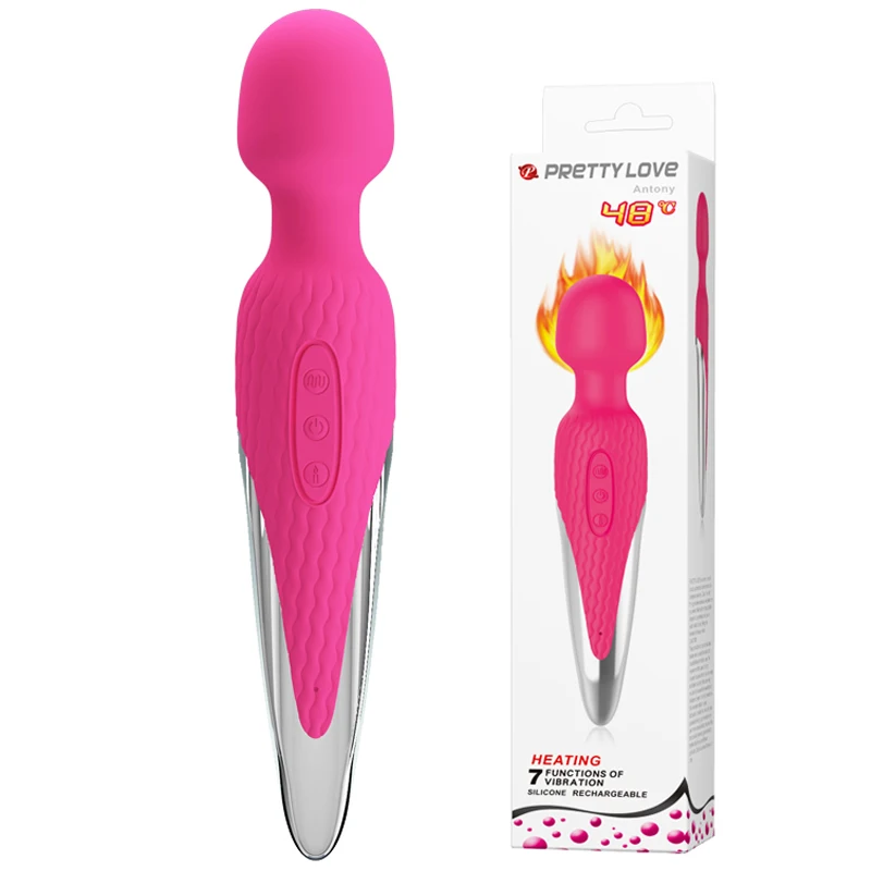  Amor bastante productos sexuales vibrador recargable USB calefacción vibrador estimulador de clítor