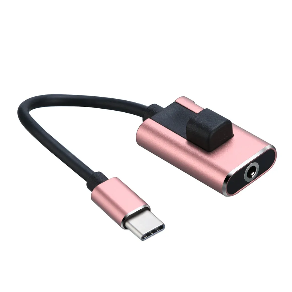 EPULA USB C Audio Cable Charger 2 in 1 Type C to 3.5mm Jack Aux