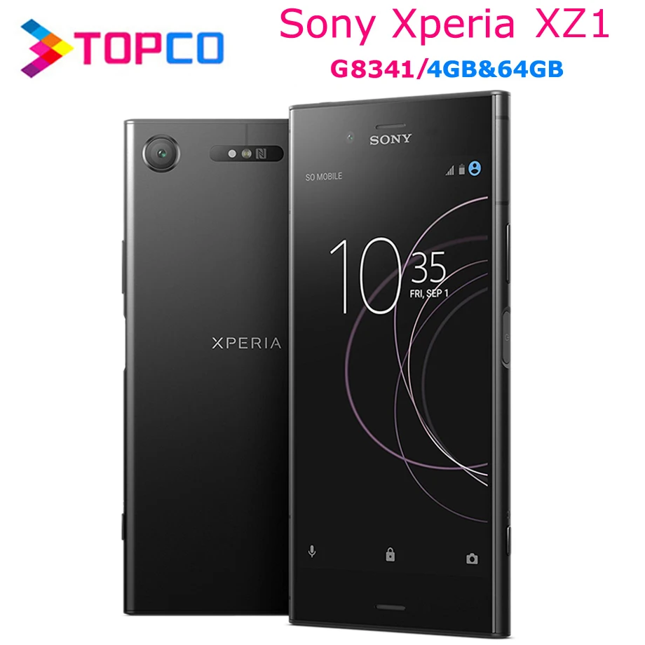 Оригинальный разблокированный мобильный телефон sony Xperia XZ1 G8341 4G Android четыре ядра 5