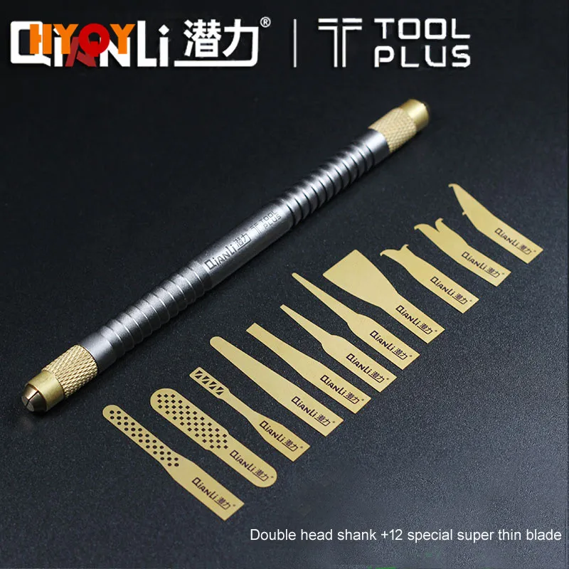 

009 for iphone 5 6 7 plus 8p x A7 A8 A9 A10 A11 Dismantling the edge glue knife Main board prying blade CPU shovel Repair Tools