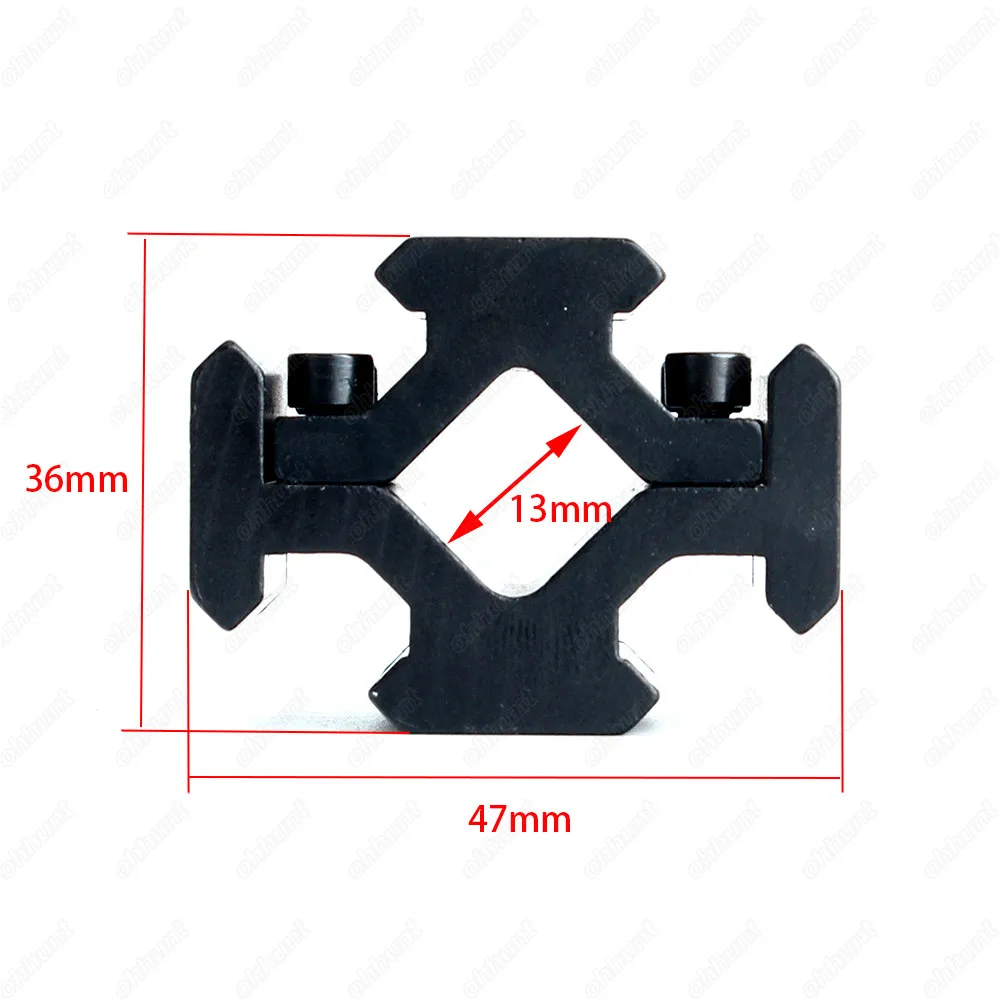 ohhunt Tactical 3 Slots Four Side Mount Picatinny Weaver Adapter Rail Base for Hunting AR 15 Rifle Sight Laser Flashlights (7)