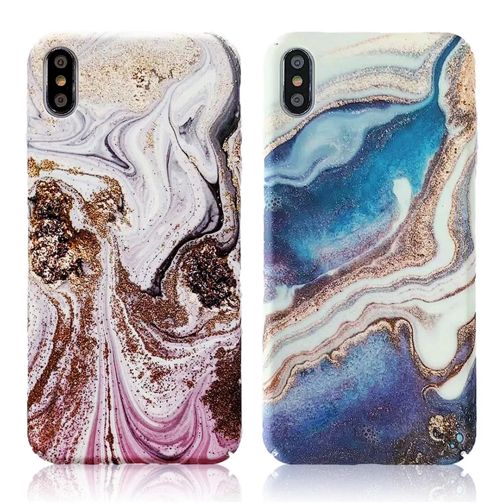 KIPX1093_2_JONSNOW Marble Pattern Phone Case for iPhone XS XR XS Max 7 8 Plus 6S 6 Plus Case Fashion All-inclusive PC Hard Back Cover Capa Fundas