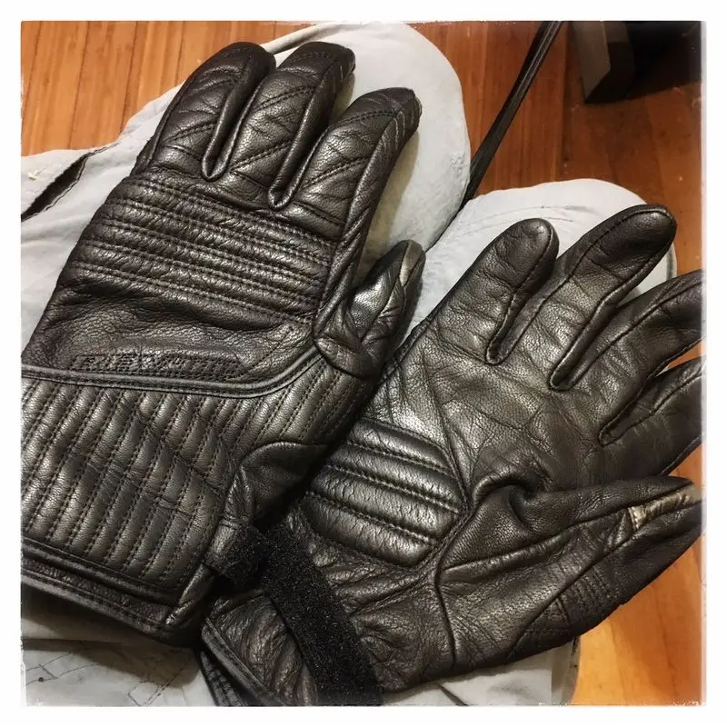  Motorcycle Retro Gloves Scooter Cafe Bobber Touchscreen Abbey Road 6