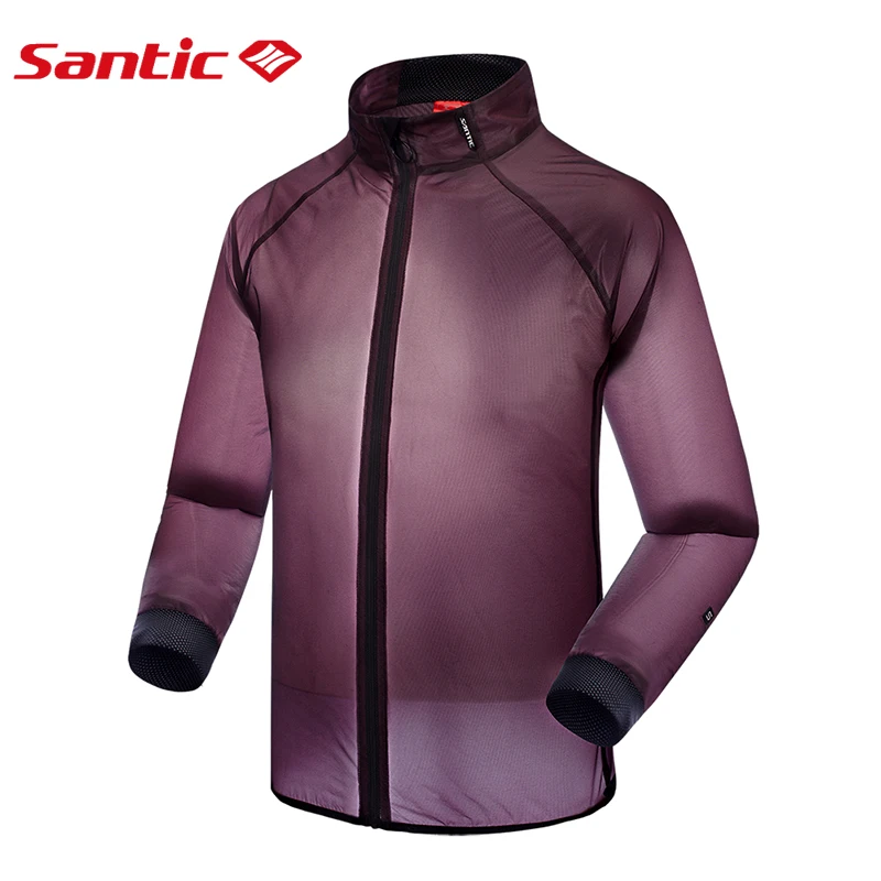 Santic, ветрозащитные куртки для велоспорта, водонепроницаемые, для мужчин и женщин, защита от солнца, UPF40+ ткань, маленький дождевик, одежда для велоспорта, 7C07025