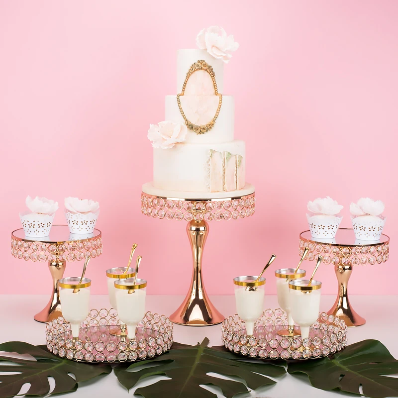Роскошный свадебный торт центральные металлическая подставка для макияжа для тортов украшения торта стойки для украшения торта Десерт Таблица питьевой конфеты держатель