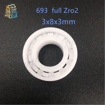 

Free Shipping Mini zro2 full ceramic ball bearing 693 3x8x3mm 619/3
