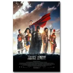 1031A Justice League комедия-стикер на стену Шелковый плакат светлые холщовые украшения