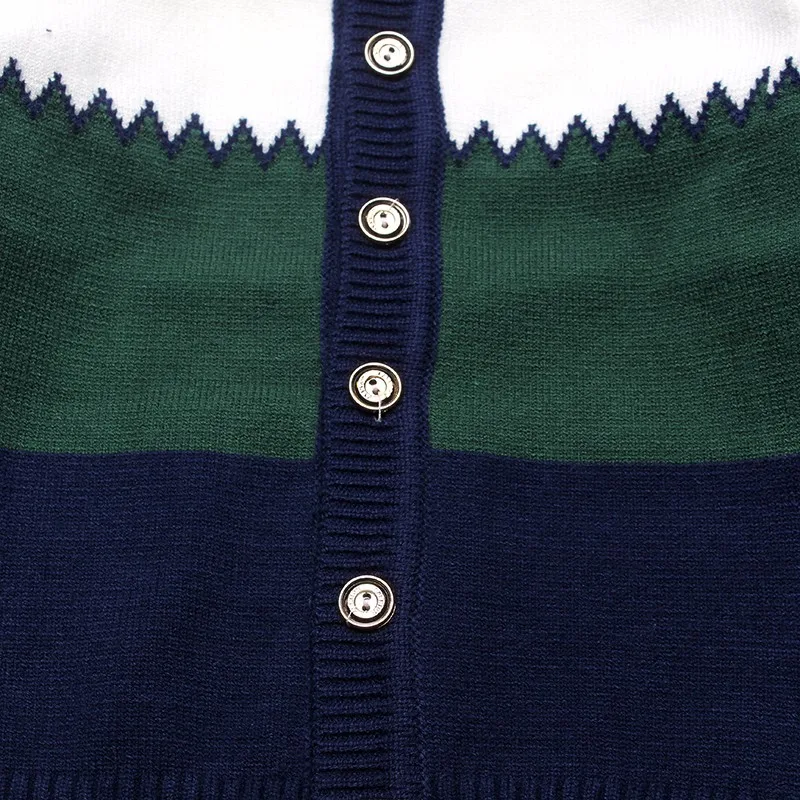 2016 Boys Sweaters Striped Cotton Top Knit Infant Outfit With Button Boy Tee Winter Warm Outerwear Cute Kids Clothes Cardigans (8)