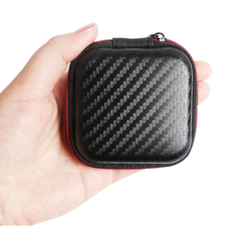 

Square Earphone Case EVA Mini Bag For airpods Case Cable Bag Earphone Storage Cover Case Wireless Bluetooth Protective Box