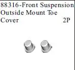 

HSP remote control car toy accessories forward tilt adjustment bushing for 1/8 remote control car 94085GT (part number 88316)