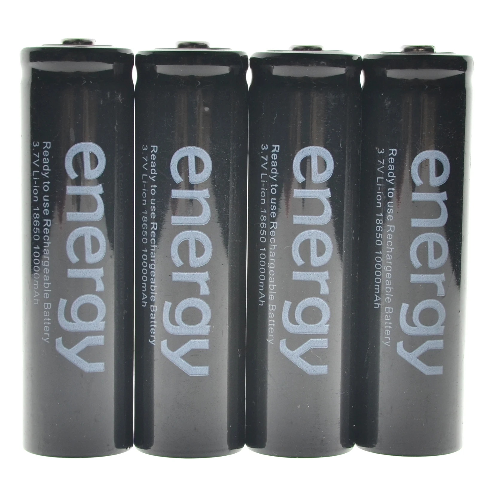 

4pcs 18650 Battery 10000mAh Li-ion 3.7V Lithium Rechargeable Battery Batteries Black