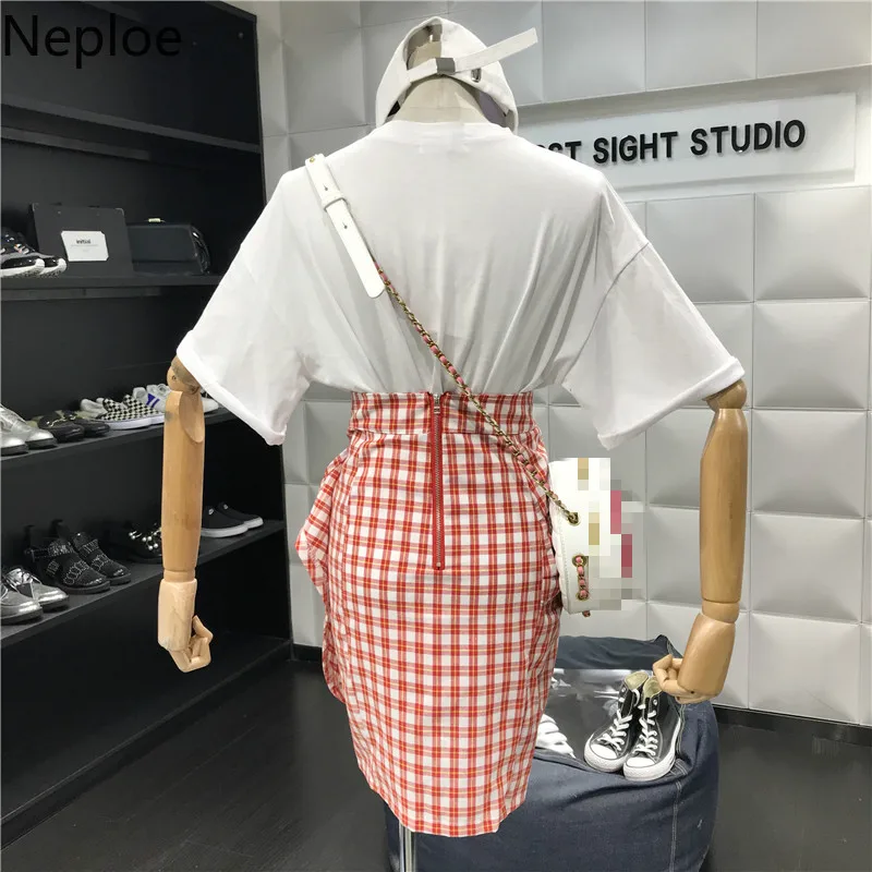 Neploe женские комплекты Лето 2019 рисунок печати o образным вырезом футболки с