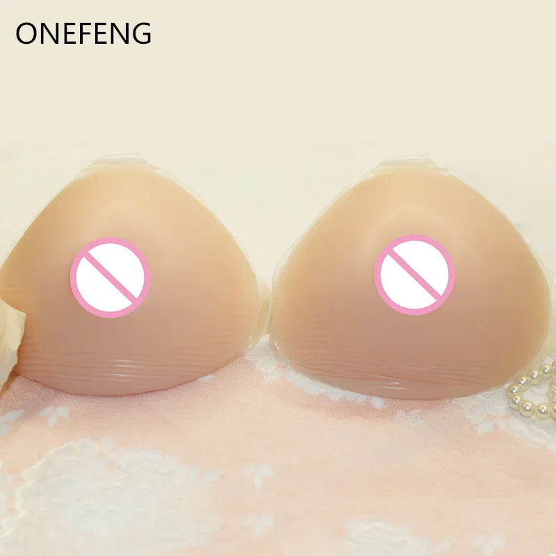 

ONEFENG Very Soft Comfortable Silicone Prosthesis Super Large Boobs for Unisex with Transparent Straps Factory Direct Sale