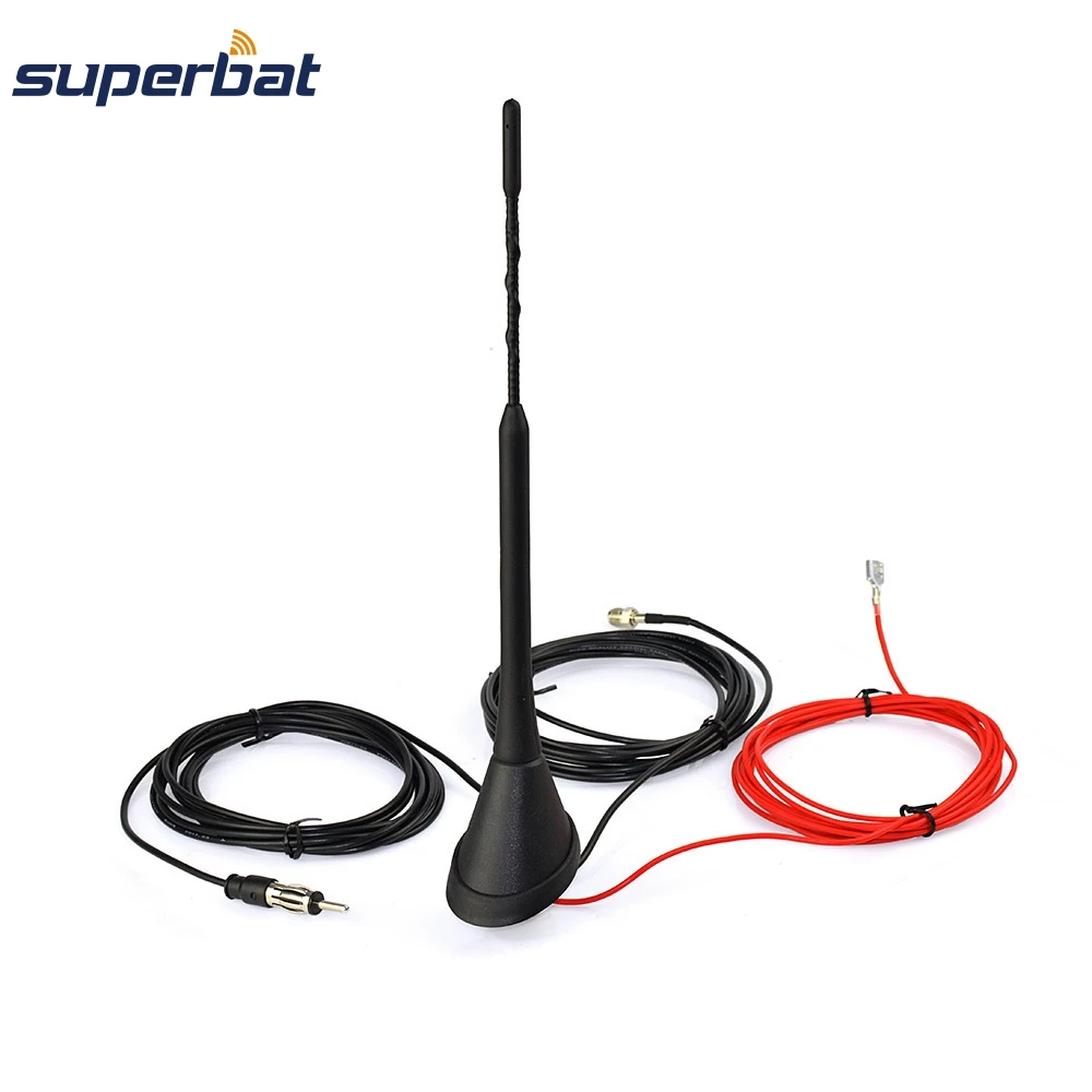 

Superbat DAB Antenna with Amplifier Universal Roof Mount Digital FME Connector for DAB DAB+ AM/FM Car Radio Automobile Aerial