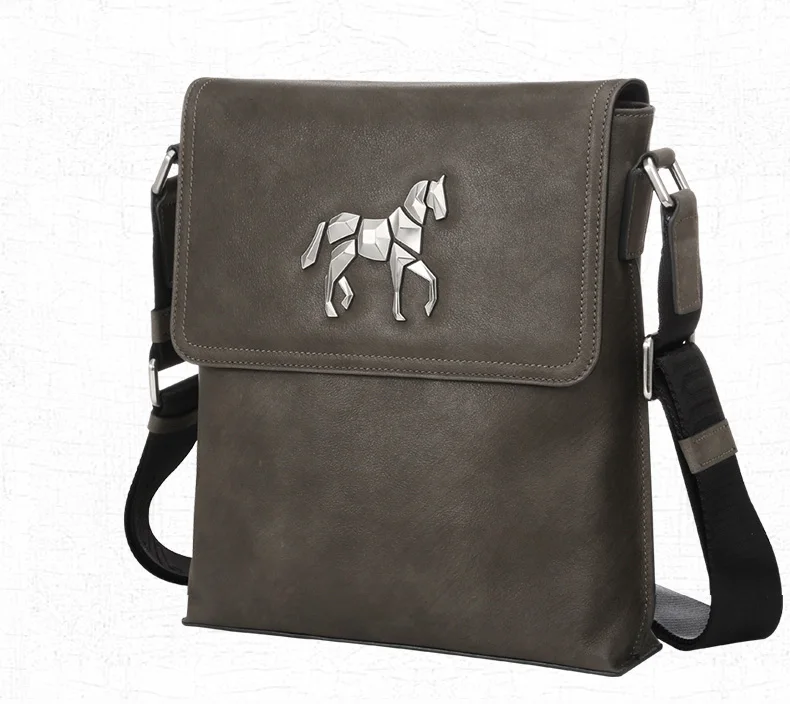 Дизайнерская брендовая мужская роскошная сумка-мессенджер из натуральной воловьей кожи, мужская кожаная сумка для IPAD, сумка на плечо из воловьей кожи