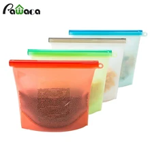 4 шт./компл. многоразовые вакуумные силиконовые Еда запаиватель пакетов морозильник молока Фрукты Мясо сумки для хранения холодильник Еда контейнеры Refrigerat сумки
