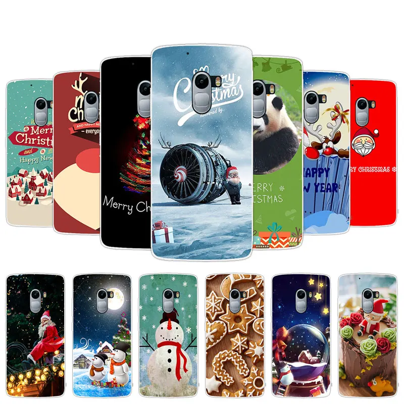 

for Lenovo Vibe K4 Note A7010 Soft TPU Skin Back Case Christmas Day Cover 5.5 " for Lenovo Vibe K4 Note K 4 Clear Silcione Capa