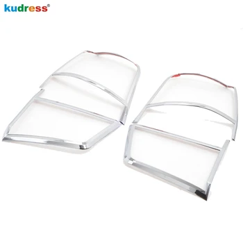 

For Toyota Land Cruiser LC200 FJ200 Second Facelift 2016-2017 ABS Chrome Rear Taillight Lamp Hood Protector Cover Trim 2pcs