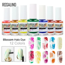 ROSALIND Blossom Гель-лак для ногтей 12 мл Полупостоянный УФ лампа Гель-лак дизайн лак для ногтей Halo крашение гель с рисунком цветения